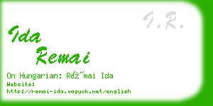 ida remai business card